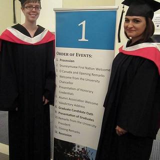 Julia and Sharae ready to graduate