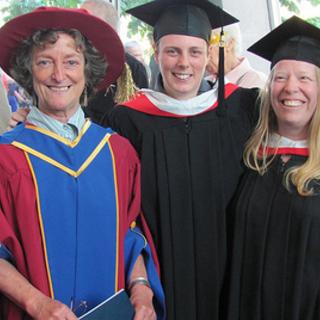 Imogene, Gay, Michelle, Lana, & Helene Still dressed in regalia; lobby of Port Theatre. 